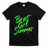 Brat Summer Cute Retro Summer T-Shirt - Black