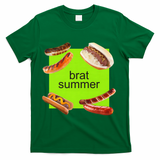 Brat Summer Funny Hot Dog Bratwurst Summer T-Shirt - Green