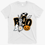 Boo Spooky Halloween Cute T-Shirt - White