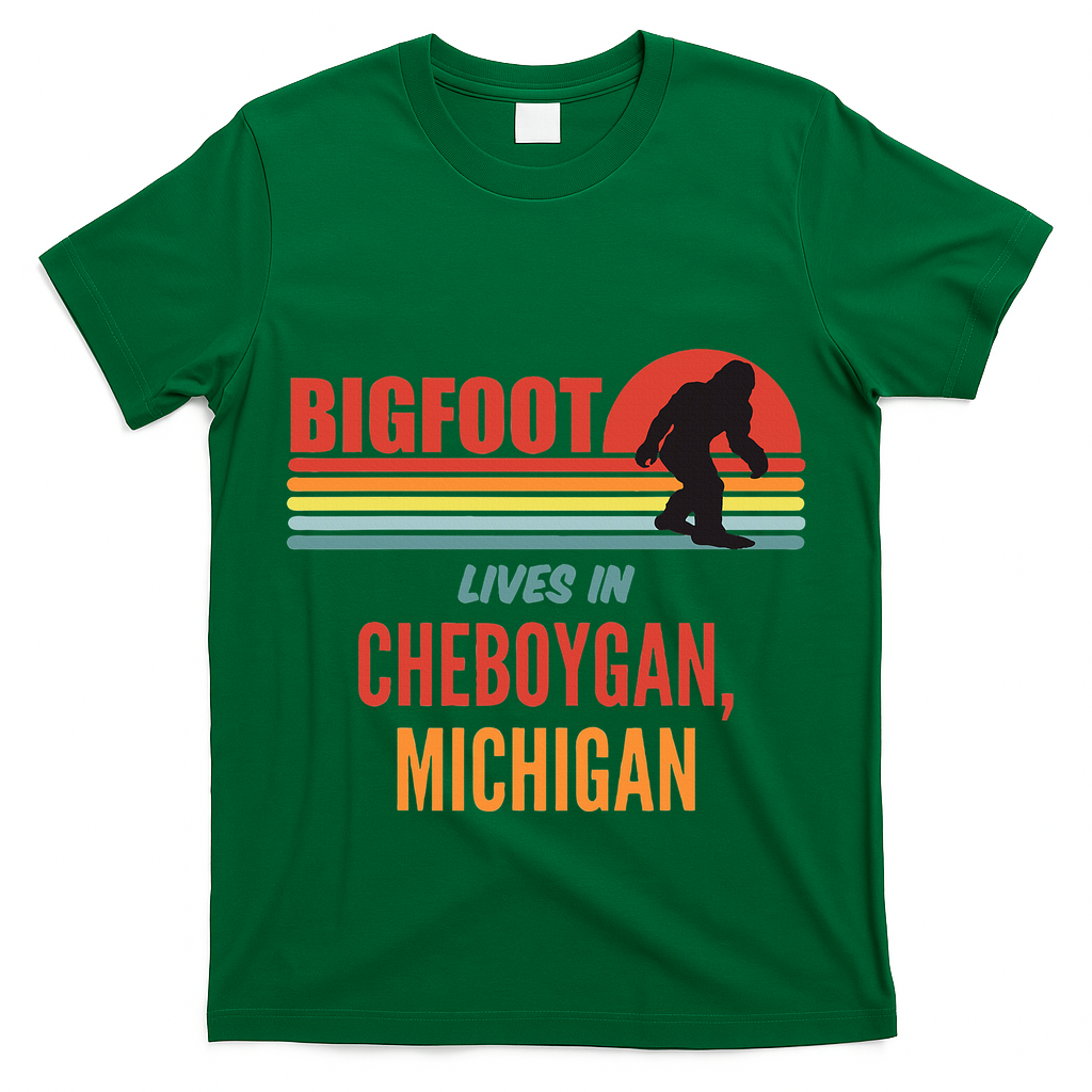 Bigfoot Sighting In Cheboygan Michigan T-Shirt