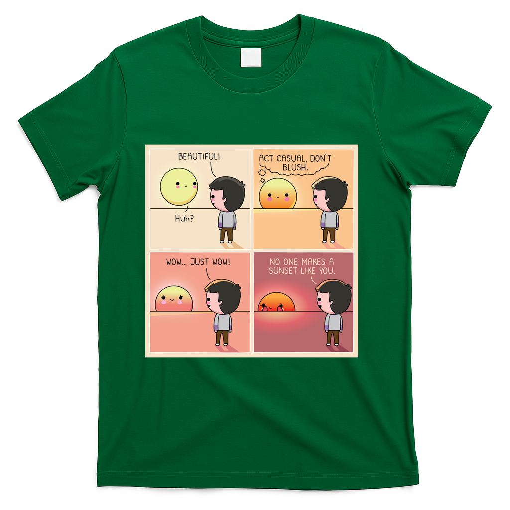 Blushing Sun - Green