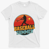 Baseball Summer Player T-Shirt - White