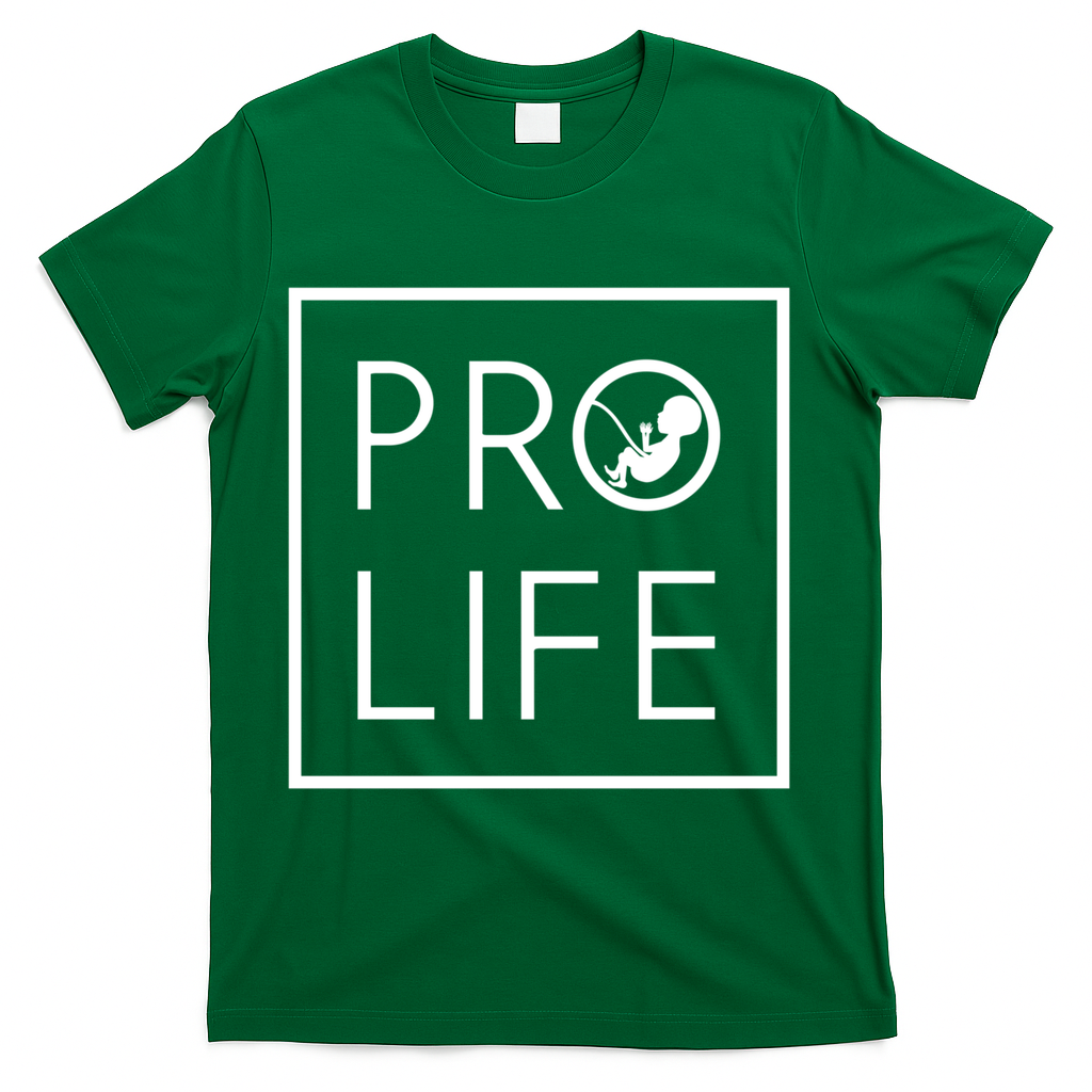 Baby Silhouette Profunny Giftlife Minimalist March For Life Gift Cool Gift T-Shirt - Green