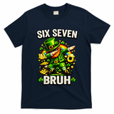 Bruh Six Seven Meme 67 Dabbing Leprechaun St Patricks Day T-Shirt