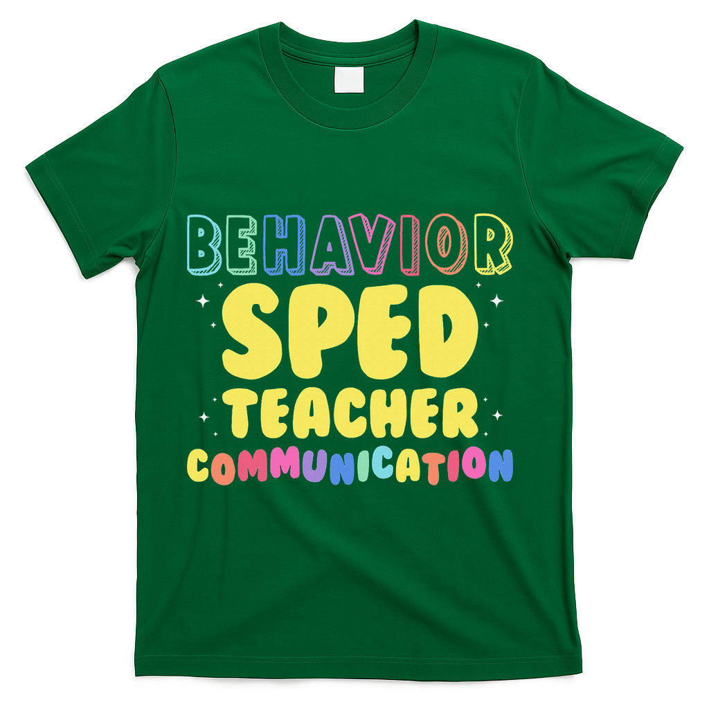 Behavior SPED Teacher Communication - Funny Behavior T-Shirt - Green
