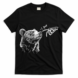 Boop The Bear Meme Black Grizzly T-Shirt