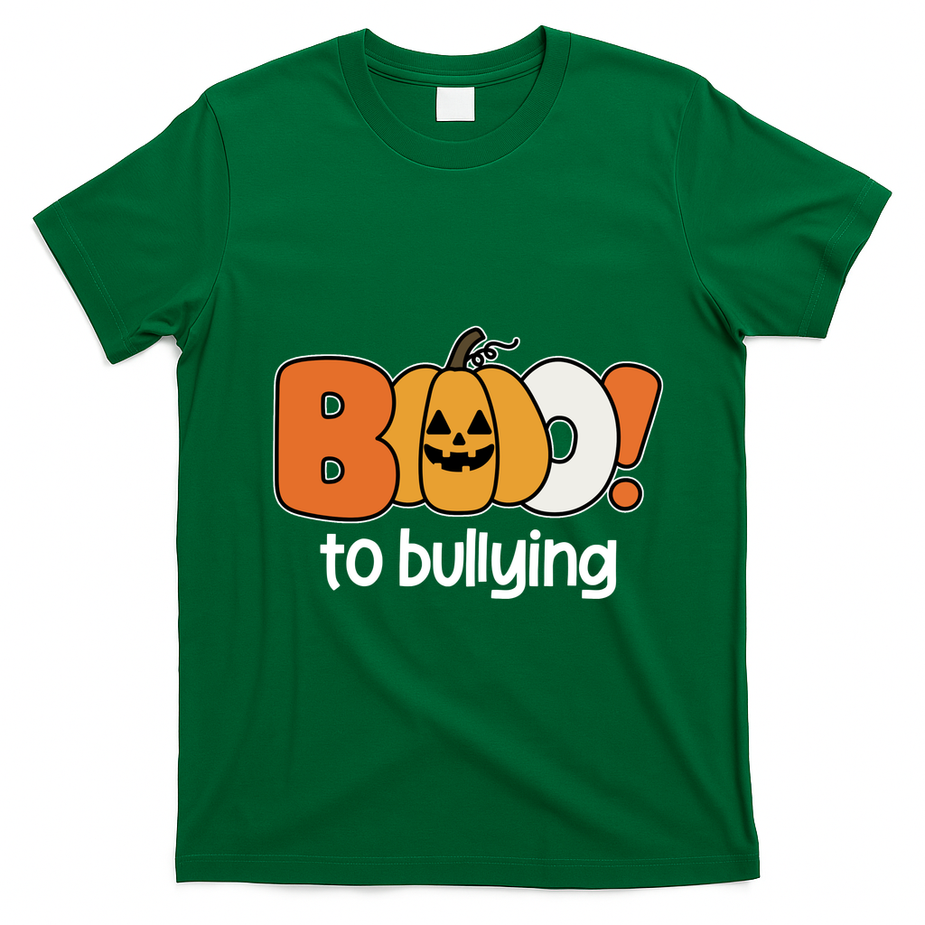 Boo To Bullying Anti Bullying Halloween T-Shirt - Irish Green