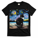 Black Tuxedo Cat Night 2 T-Shirt