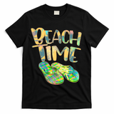 Beach Time Flip Flops Summer Fun T-Shirt - Black