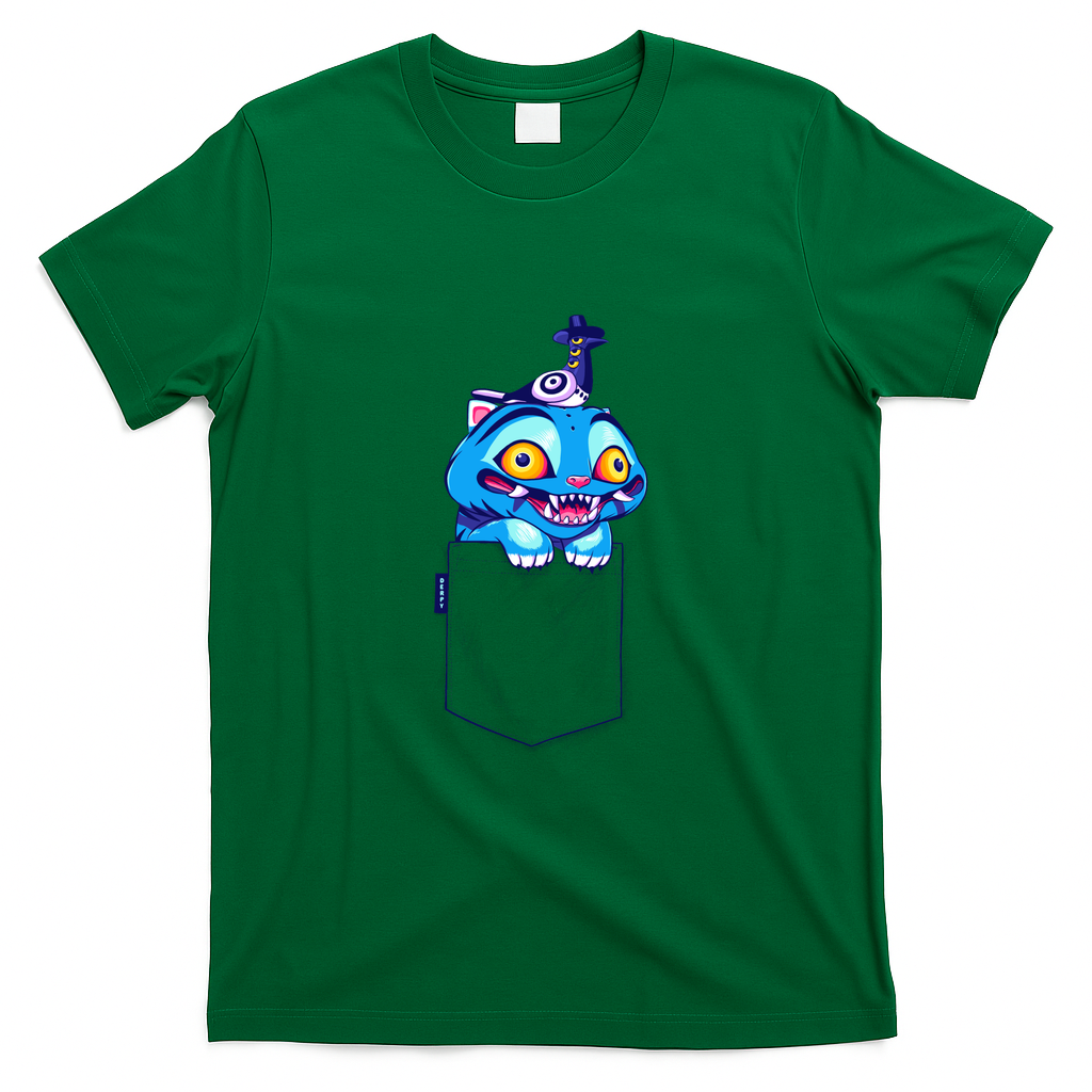 Blue Tiger In My Pocket - Green