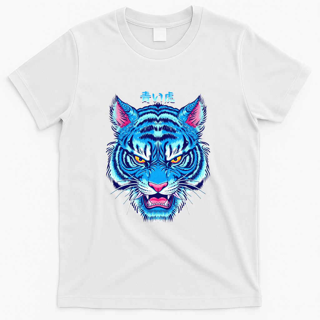Blue Tiger - White