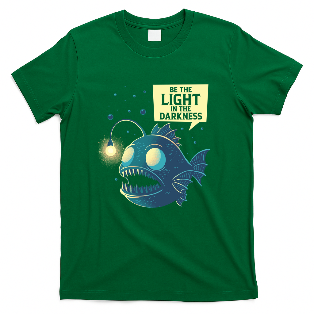 Be The Light In The Darkness Anglerfish - Green