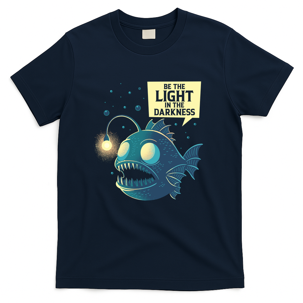 Be The Light In The Darkness Anglerfish - Navy