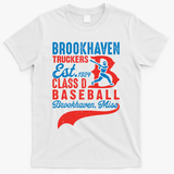 Brookhaven Truckers Mississippi Baseball Team Vintage T-Shirt - White