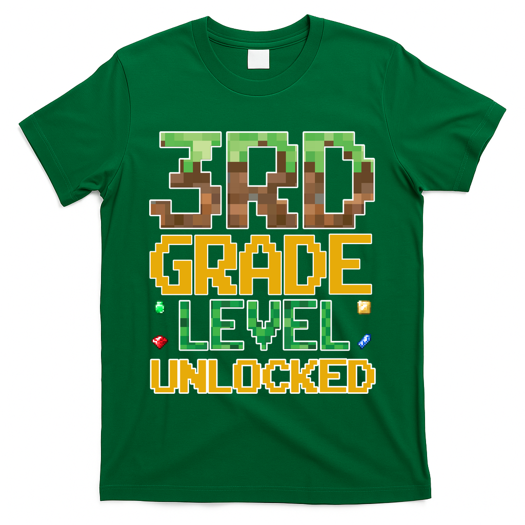 Back To School 3rd Grade Gamer Gaming T-Shirt
