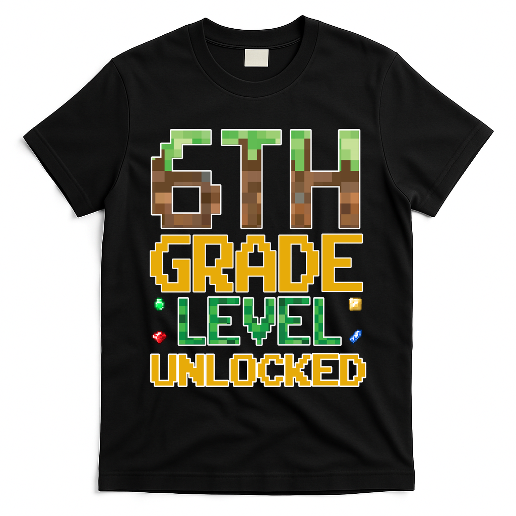 Back To School 6th Grade Gamer T-Shirt