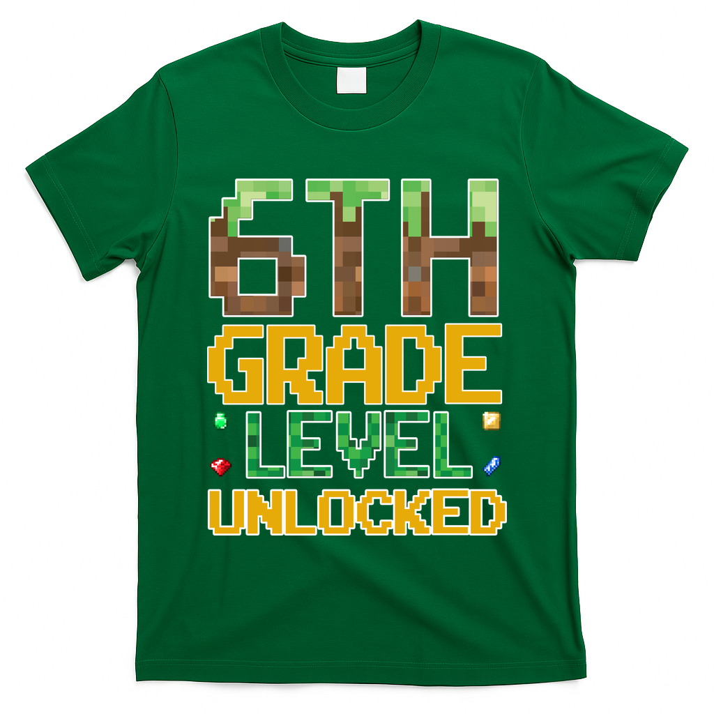 Back To School 6th Grade Gamer T-Shirt