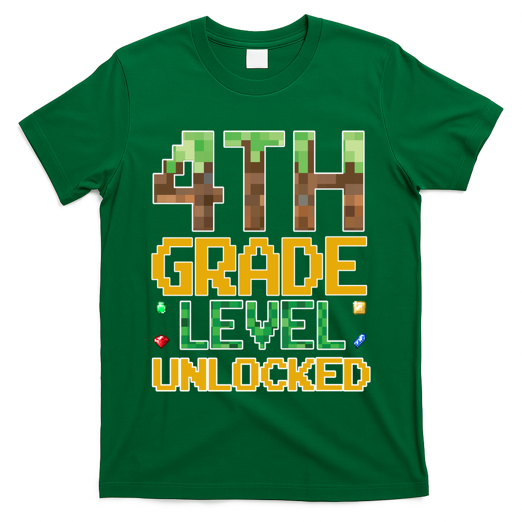 Back To School 4th Grade Gamer T-Shirt