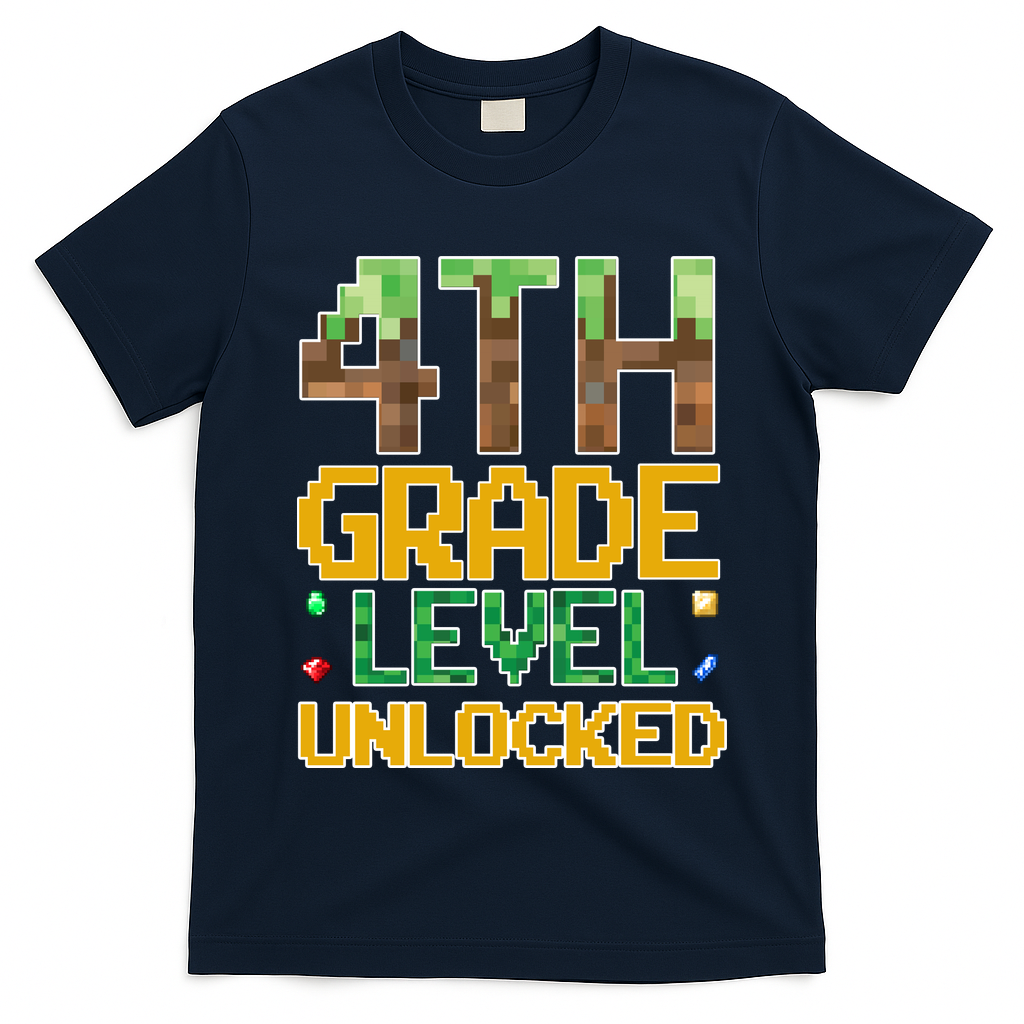 Back To School 4th Grade Gamer T-Shirt