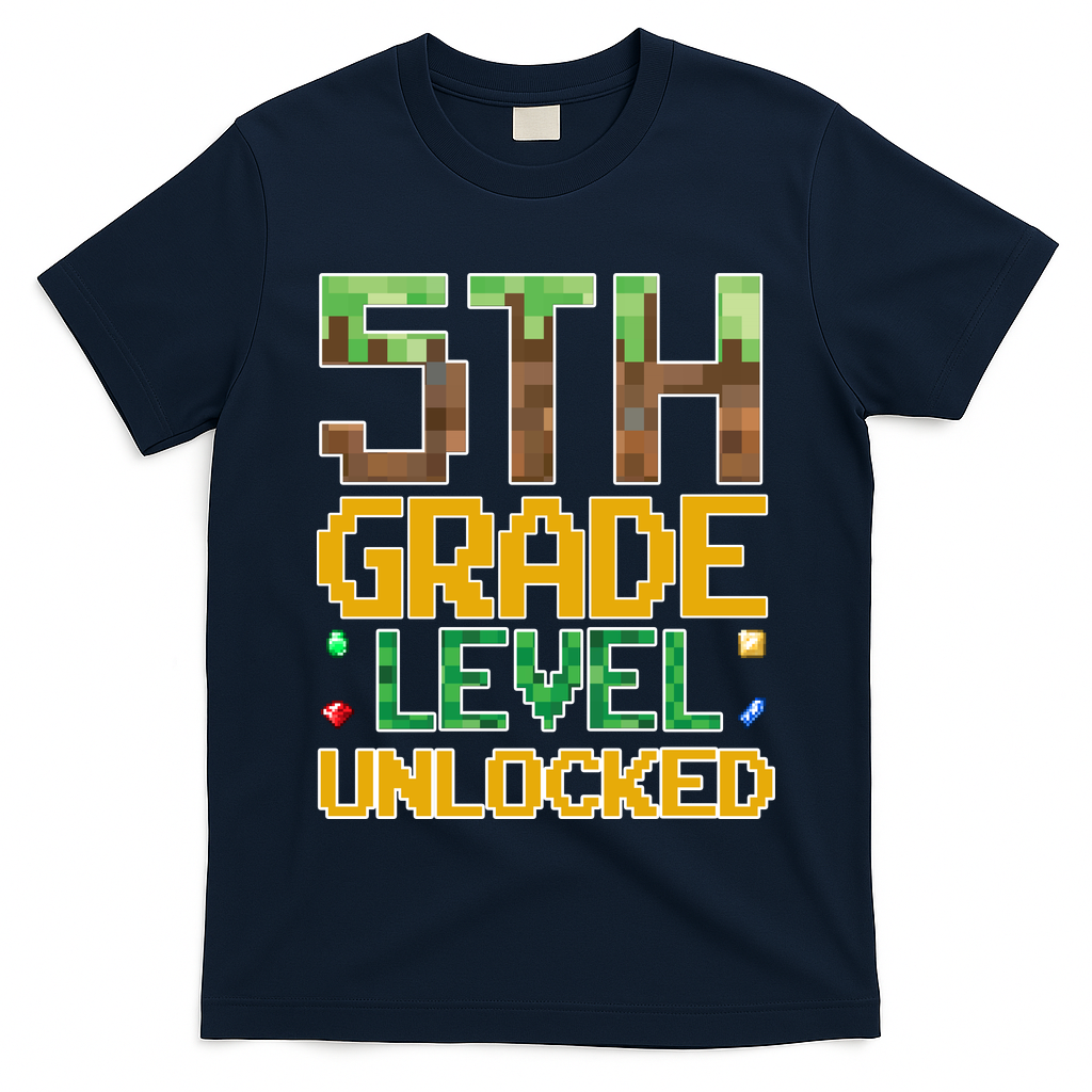 Back To School 5th Grade Gamer Fifth Grader T-Shirt