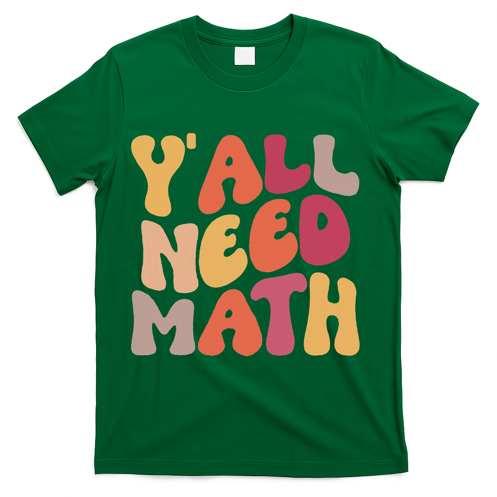 Back To School Yall Need Math Teachers Women T-Shirt - Green