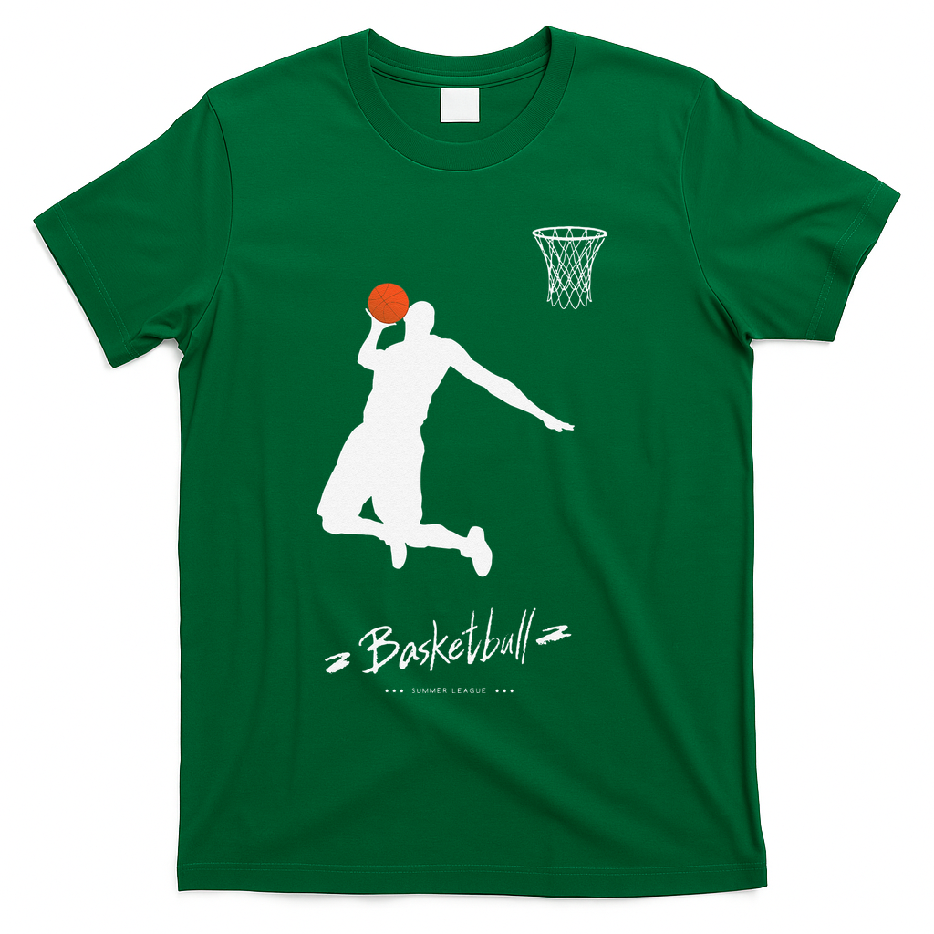 Basketball USA Summer League Basketball Lover T-Shirt - Green