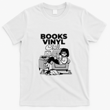 Books Vinyl and Chill - White