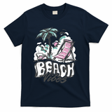 Beach Vibes Summer T-Shirt - Navy
