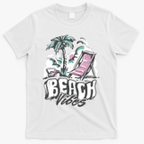 Beach Vibes Summer T-Shirt - White