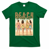 Beach Vibes Summer Holiday Funny Vacation T-Shirt - Green