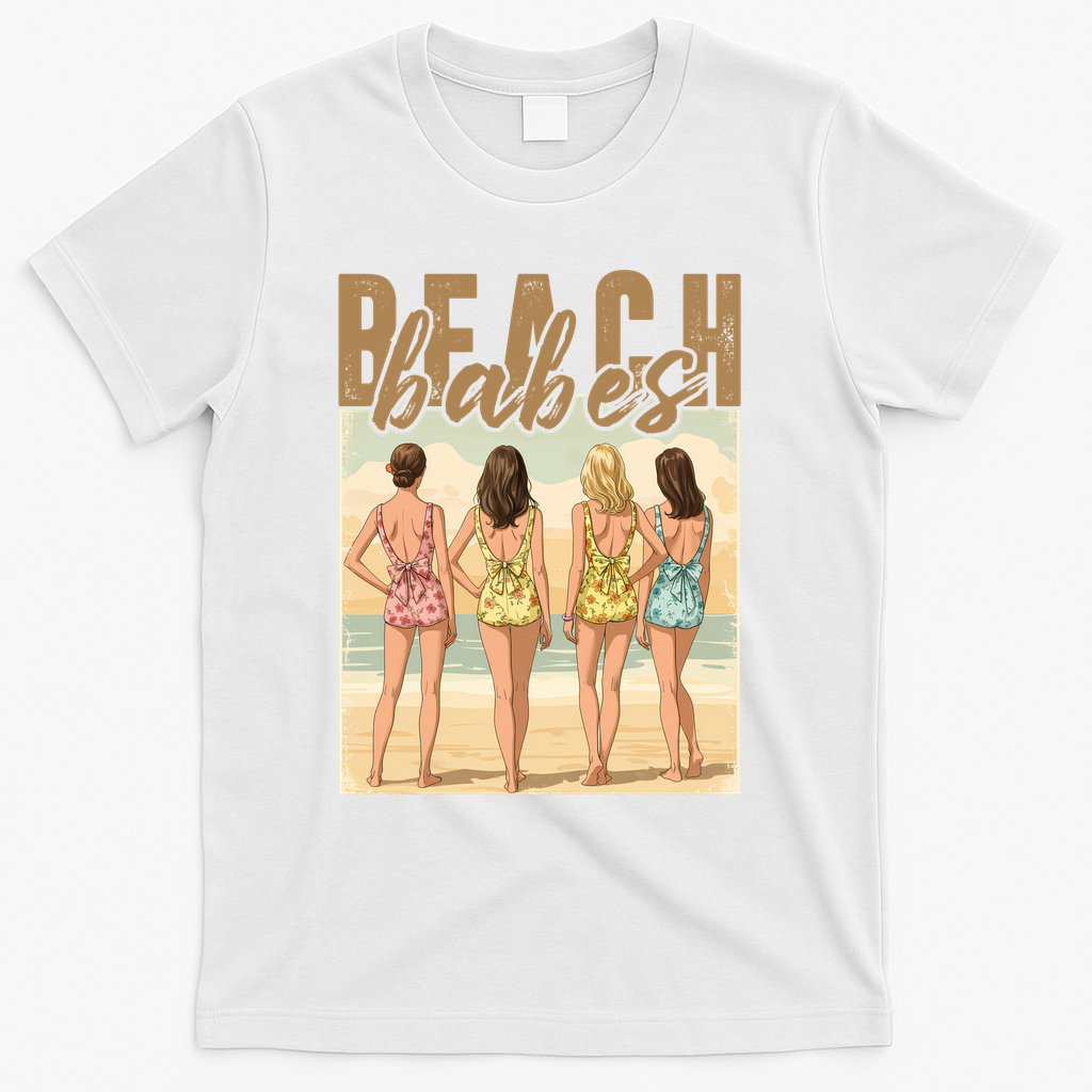Beach Vibes Summer Holiday Funny Vacation T-Shirt - White