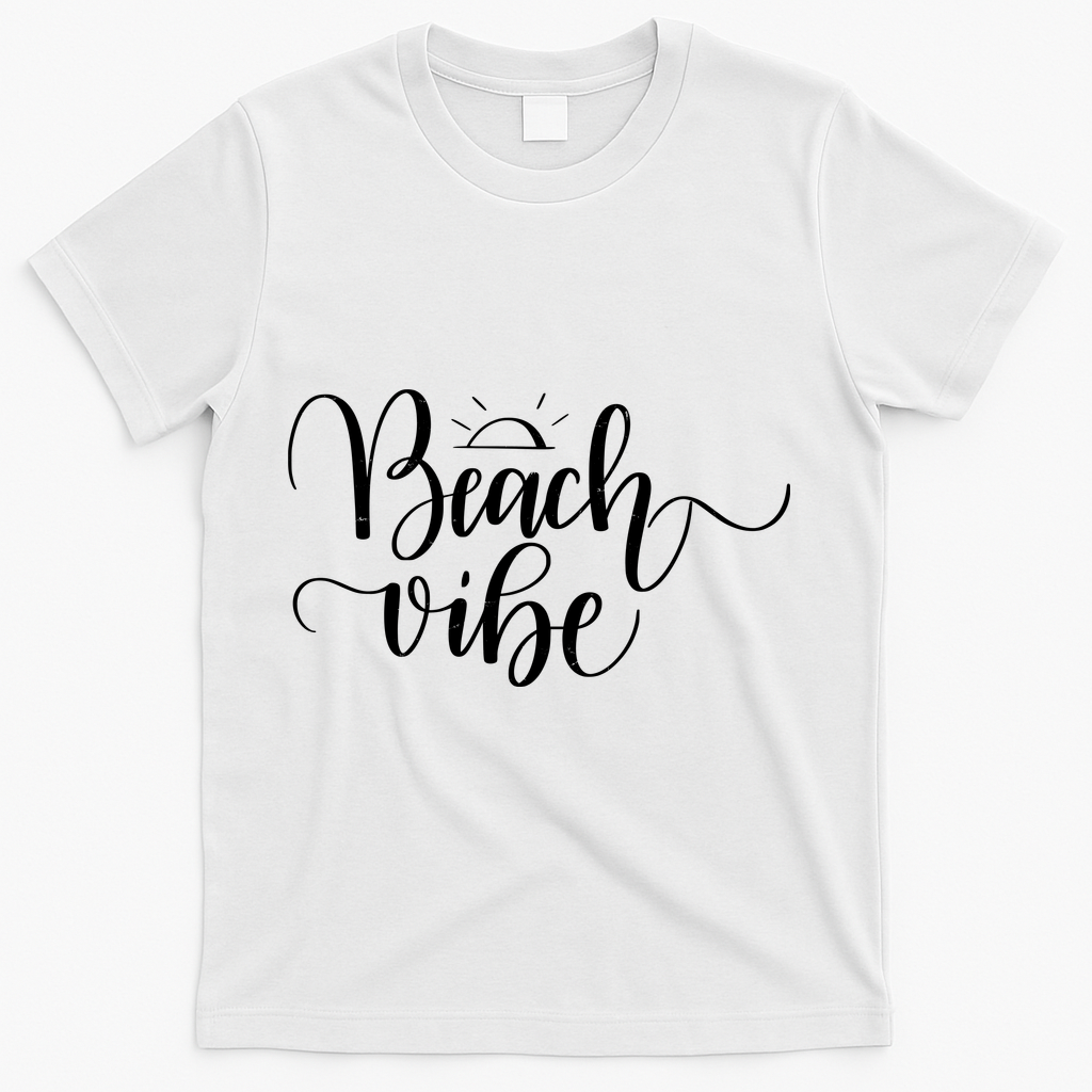 Beach Vibe Summer Fun T-Shirt - White