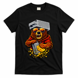 Bear With Cheese Grater Hat And Sunglasses T-Shirt