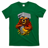 Bear With Cheese Grater Hat And Sunglasses T-Shirt