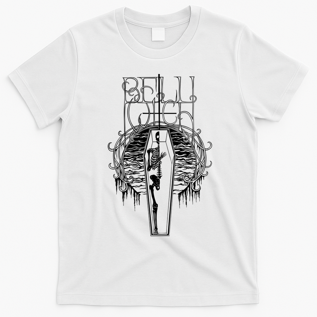 Bell Witch Coffin T-Shirt - White