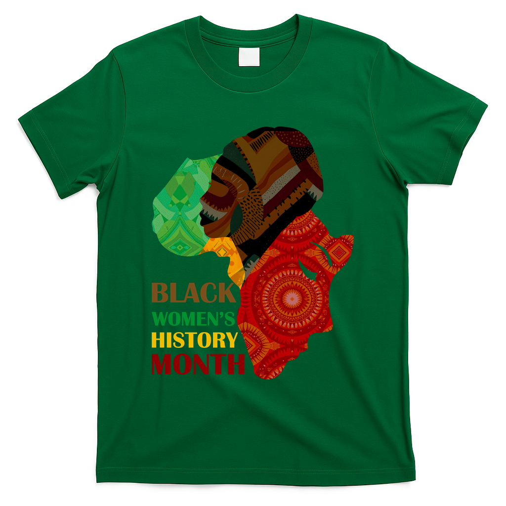 Black Women's History Month African Patterns  T-Shirt