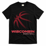 Basketball Wi Love The Badger State Souvenir Wisconsin Hoops T-Shirt