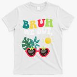Bruh We Out Teachers Student Summer Happy Last Day Of T-Shirt - White