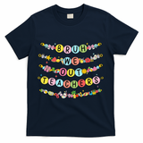 Bruh We Out Teacher Last Day Of School Friendship Bracelet T-Shirt - Navy