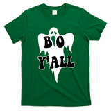 Boo Yall Spooky Ghost Halloween T-Shirt - Irish Green