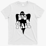 Boo Yall Spooky Ghost Halloween T-Shirt - White
