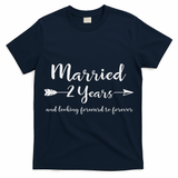 Cotton 2nd Wedding Anniversary Gifts Couples Him Her T-Shirt