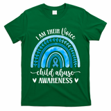 Child Abuse Awareness Rainbow Abuse Prevention Month Funny Gift T-Shirt