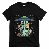 Cats Abducted By Ufo Funny Alien Space Lover T-Shirt