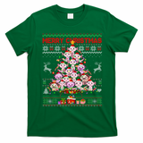 Cute Axolotl Christmas Tree Ugly Sweater   T-Shirt - Irish Green