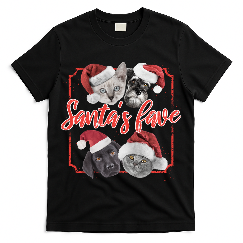 Cats And Dogs Santa's Love T-Shirt