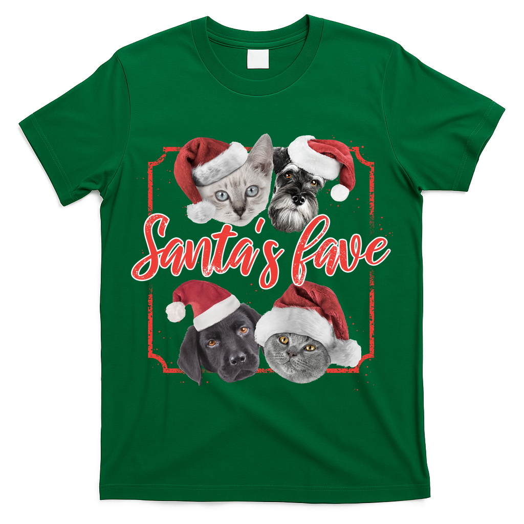 Cats And Dogs Santa's Love T-Shirt