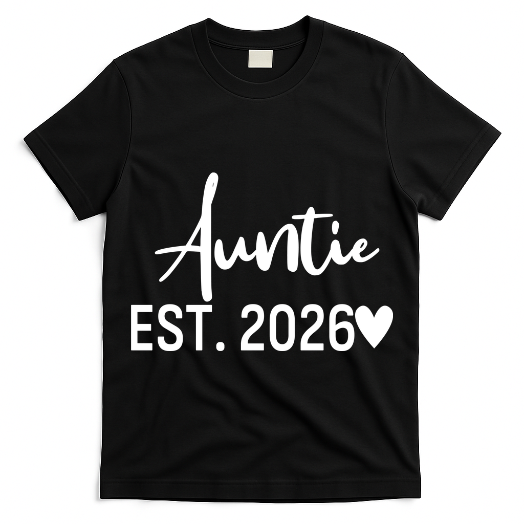 Cute Auntie EST 2026 T-Shirt