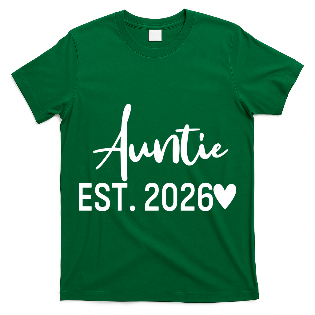 Cute Auntie EST 2026 T-Shirt