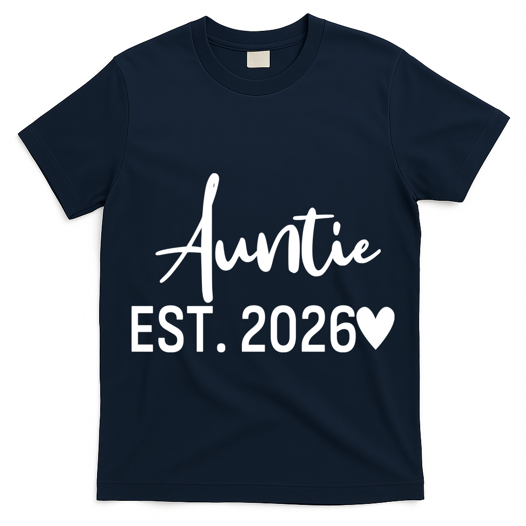 Cute Auntie EST 2026 T-Shirt
